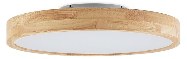 Stropné Lampa Lindby, Lanira, stmievateľné, Drevo, Obývacia izba, Drevo, Moderný