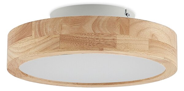 Stropné Lampa Lindby, Lanira, stmievateľné, Drevo, Obývacia izba, Drevo, Moderný