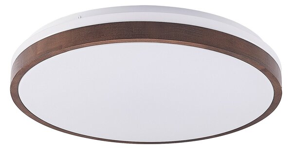 Stropné Lampa Lindby, Hudsona, stmievateľné, Drevo, Obývacia izba, Drevo, Moderný