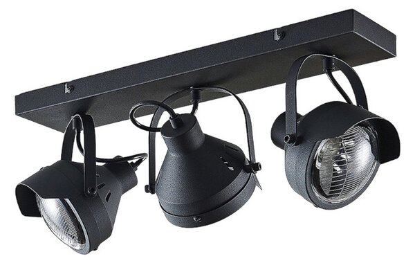 Stropné Lampa Lindby, Henega, stmievateľné, Čierna, Obývacia izba, Kov, Industriálny