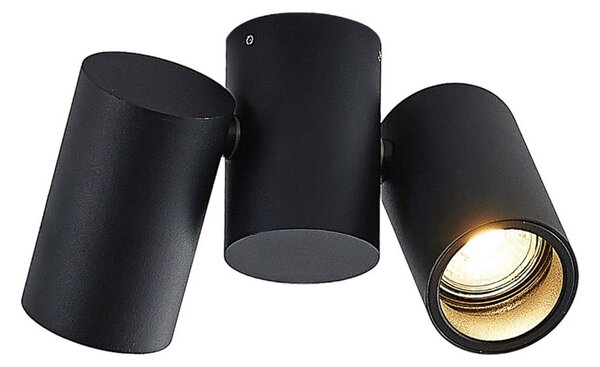 Stropné Lampa Arcchio, Gesina, stmievateľné, Čierna, Obývacia izba, Kov, Moderný