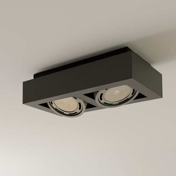 Stropné Lampa Arcchio, Ronka, stmievateľné, Sivá, Obývacia izba, Kov, Moderný