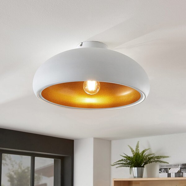 Stropné Lampa Lindby, Gerwina, stmievateľné, Biela, Obývacia izba, Kov, Moderný