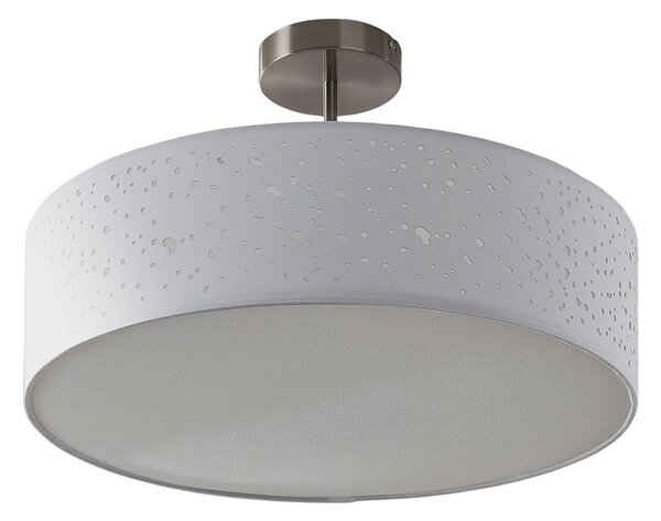 Stropné Lampa Lindby, Umma, stmievateľné, Biela, Obývacia izba, Tkanina / Textil, Moderný