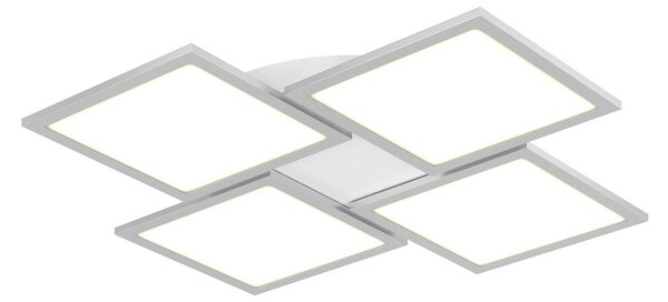 Stropné Lampa Lucande, Ilira, stmievateľné, Metalická, Kuchyňa, Hliník, Moderný