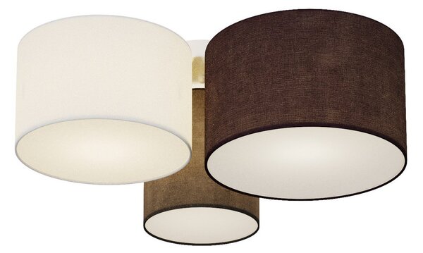 Stropné Lampa Lindby, Laurenz, stmievateľné, Sivá, Obývacia izba, Tkanina / Textil, Moderný