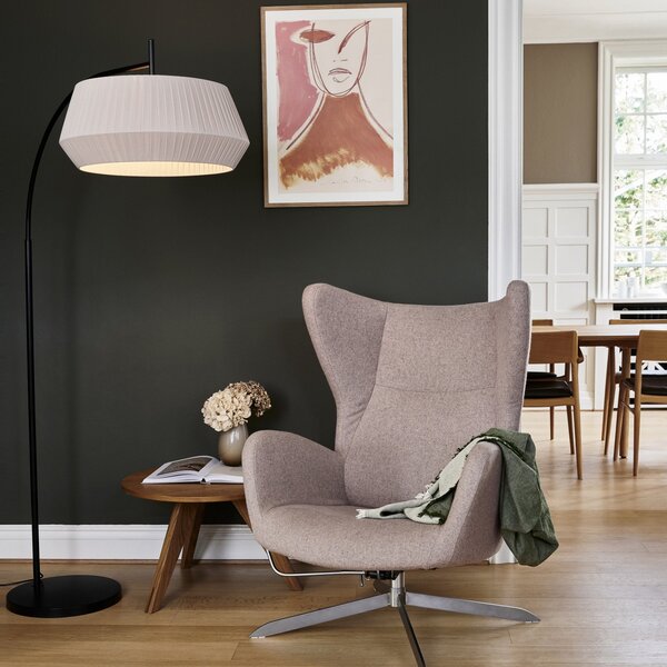Stojacie Lampa Nordlux, Dicte, Biela, Obývacia izba, Tkanina / Textil, Škandinávsky