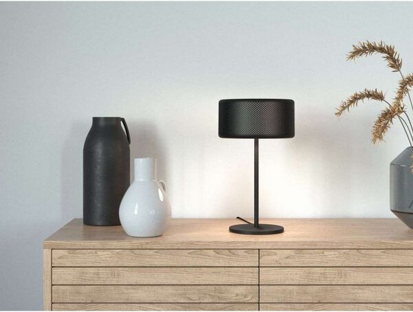 Stolové Lampa Herstal, Čierna, Obývacia izba, Kov