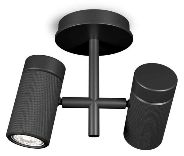 Stropné Lampa Herstal, Čierna, Obývacia izba, Kov