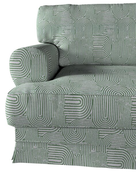 Poťah na sedačku Ekeskog (nerozkladacia) farba produktu zelená látka zapletaná, vzorované