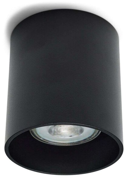 Stropné Lampa ANTIDARK, Čierna, Obývacia izba, Hliník