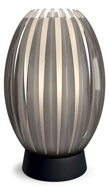 Stolové Lampa Herstal, Čierna, Obývacia izba, Sklo