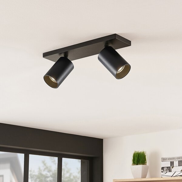 Stropné Lampa Arcchio, Brinja, stmievateľné, Čierna, Chodba, Hliník, Moderný