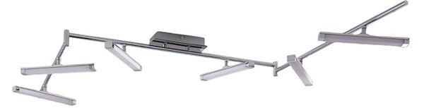 Stropné Lampa Lindby, Pilou, stmievateľné, Metalická, Kuchyňa, Kov, Moderný