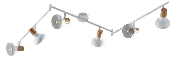 Stropné Lampa Lindby, Fridolin, stmievateľné, Biela, Kuchyňa, Kov, Moderný