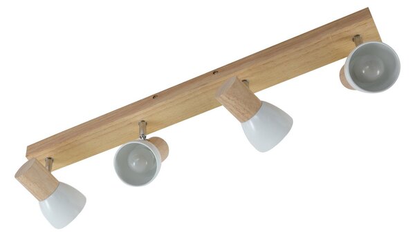Stropné Lampa Lindby, Thorin, stmievateľné, Drevo, Obývacia izba, Drevo, Škandinávsky