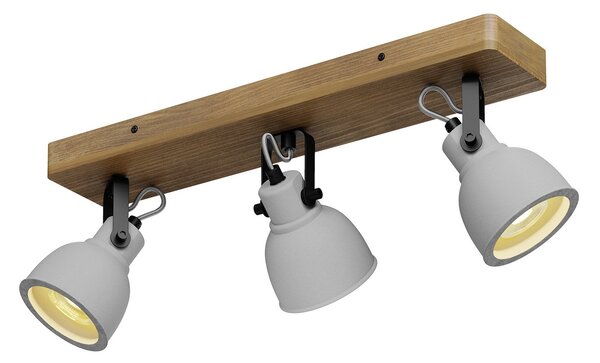 Stropné Lampa Lindby, Mitis, stmievateľné, Sivá, Obývacia izba, Betón, Industriálny