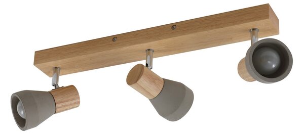 Stropné Lampa Lindby, Filiz, stmievateľné, Sivá, Spálňa, Betón, Škandinávsky