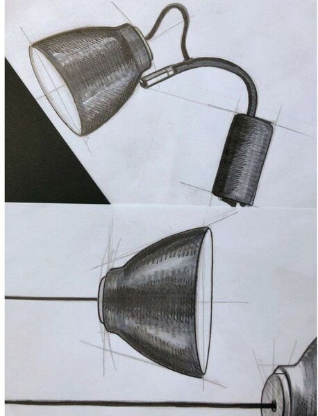 Nástenné Svietidlo Halo Design, Sivá, Kov