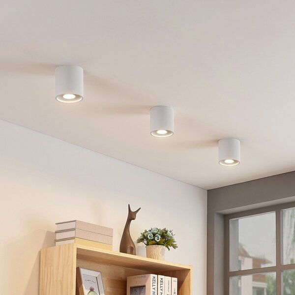 Stropné Lampa Lindby, Parvin, stmievateľné, Biela, Obývacia izba, Kov, Moderný