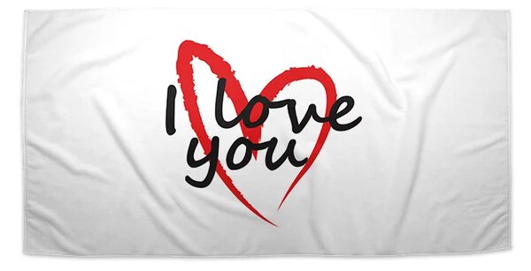 Sablio Uterák I Love you srdce - 30x50 cm