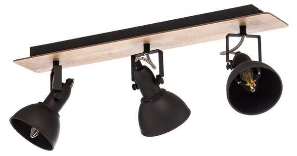 Stropné Lampa Lindby, Aylis, stmievateľné, Čierna, Obývacia izba, Kov, Industriálny