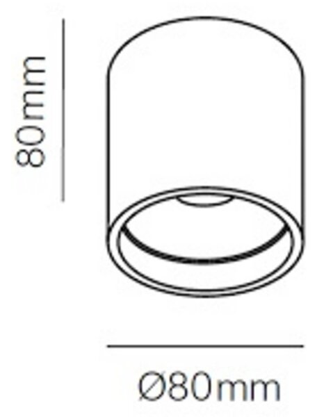 Stropné Lampa LIGHT-POINT, stmievateľné, Zlatá / Mosadz, Kuchyňa, Hliník