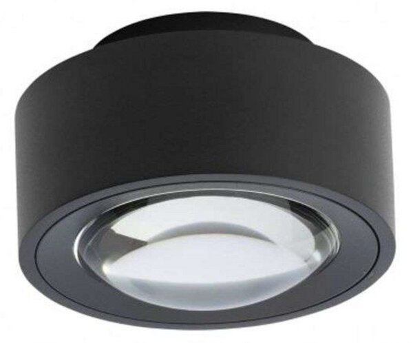 Stropné Lampa ANTIDARK, stmievateľné, Čierna, Obývacia izba, Hliník