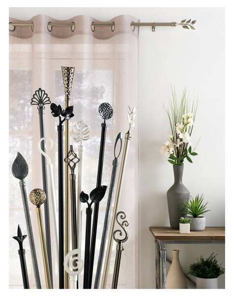 Kovová roztiahnuteľná garniža 120 - 210 cm Globa – douceur d'intérieur