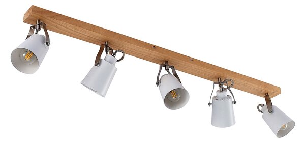 Stropné Lampa Lindby, Blana, stmievateľné, Drevo, Obývacia izba, Drevo, Škandinávsky