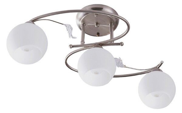 Stropné Lampa Lindby, Svean, stmievateľné, Metalická, Obývacia izba, Sklo, Moderný
