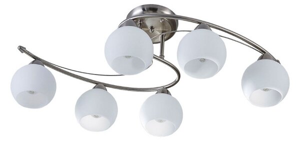 Stropné Lampa Lindby, Svean, stmievateľné, Metalická, Obývacia izba, Sklo, Moderný