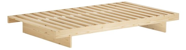 Jednolôžková posteľ z borovicového dreva s roštom 90x200 cm v prírodnej farbe Kanso – Karup Design