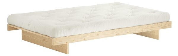 Jednolôžková posteľ z borovicového dreva s roštom 90x200 cm v prírodnej farbe Kanso – Karup Design
