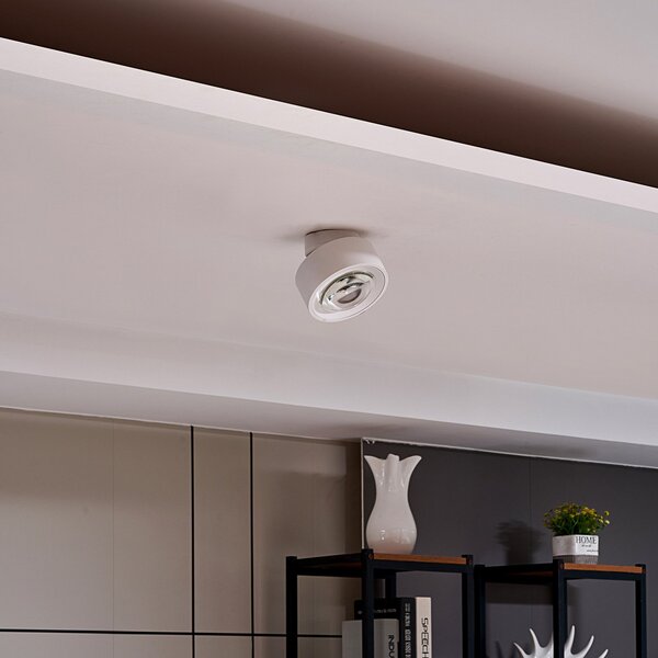 Stropné Lampa Arcchio, Rotari, stmievateľné, Biela, Obývacia izba, Kov, Moderný