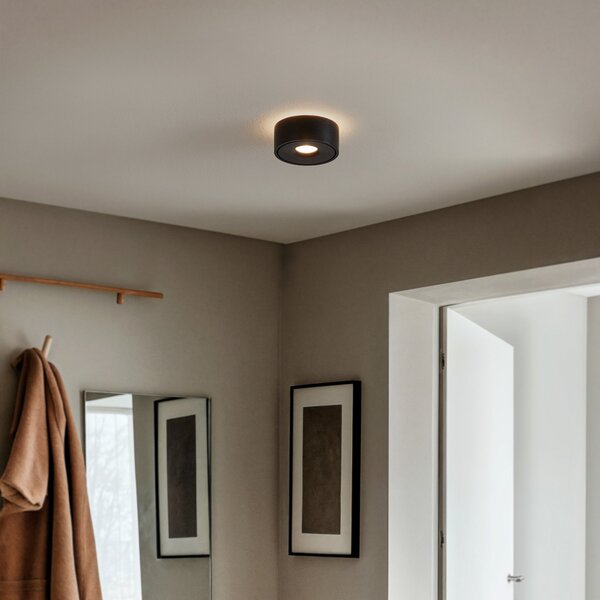 Stropné Lampa Arcchio, Rotari, stmievateľné, Čierna, Obývacia izba, Kov, Moderný