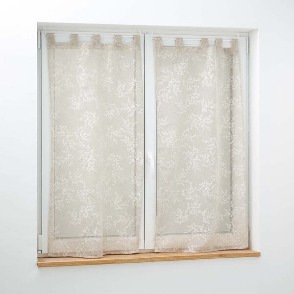 Svetlohnedé voálové záclony v súprave 2 ks 60x120 cm Karla – douceur d'intérieur