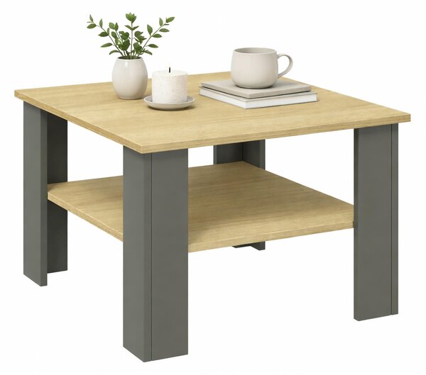 KONFERENČNÝ STOLÍK, antracitová, dub medový, kompozitné drevo, 55/55/44 cm Livetastic - Stolíky do obývačky, Online Only