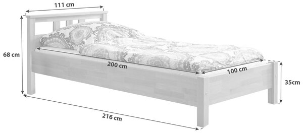 POSTEĽ, 100/200 cm farba buka Livetastic - Online Only spálne, Online Only