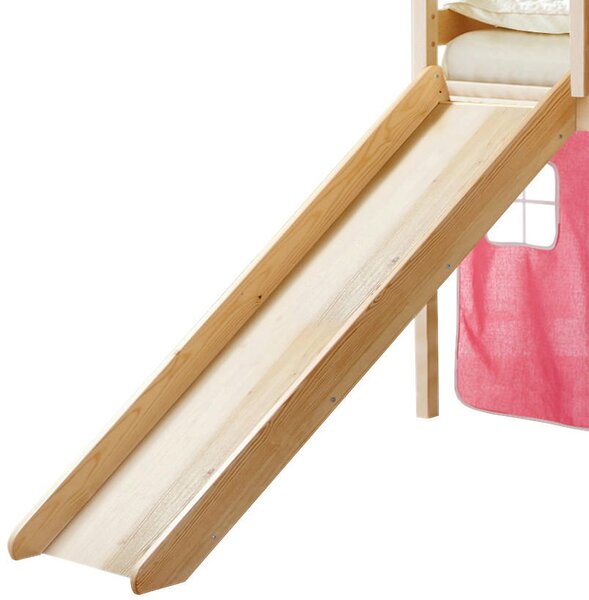 POSTEĽ S PRIESTOROM NA HRU, 90/200 cm farba borovice, pink MID.YOU - Detské izby, Online Only