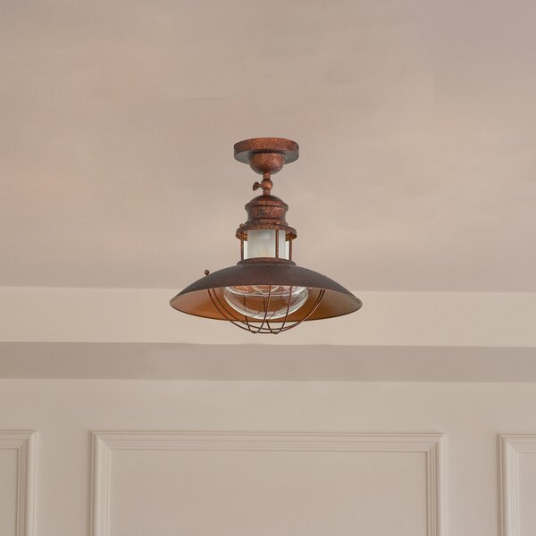 Stropné Lampa Lindby, Louisanne, stmievateľné, Hnedá / Hrdzavá, Kuchyňa, Kov, Prímorský