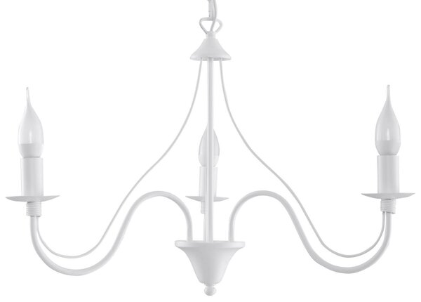 Sollux Lighting Stropná závesná lampa - Minerwa 3 - biela