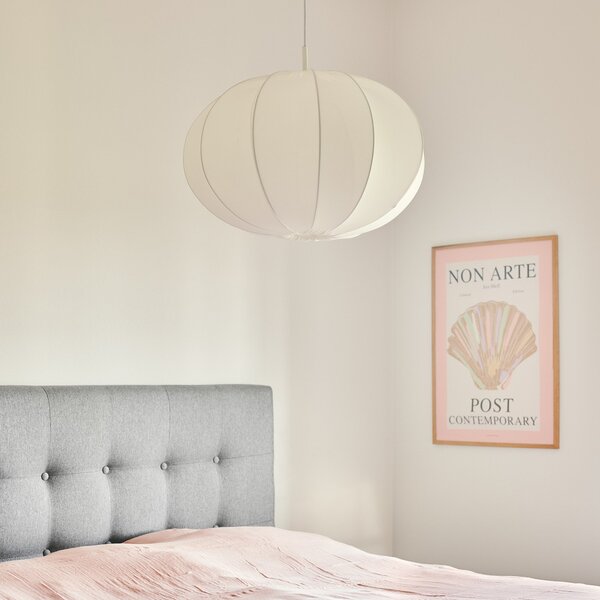 Závesné svietidlá Nordlux, Aeron, stmievateľné, Biela, Spálňa, Tkanina / Textil