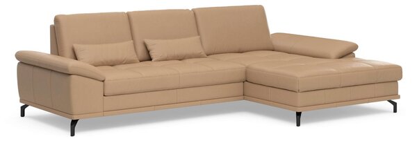 ROHOVÁ SEDAČKA, koža, cappuccino Sit & More - Sedačky, Online Only