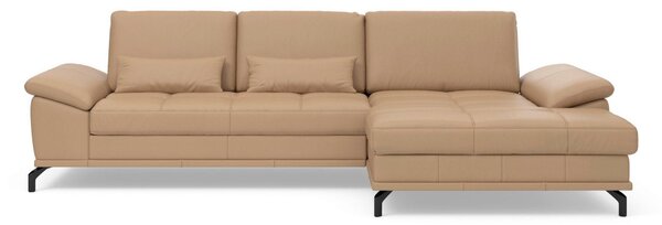 ROHOVÁ SEDAČKA, koža, cappuccino Sit & More - Sedačky, Online Only
