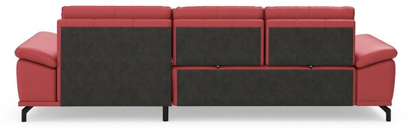 ROHOVÁ SEDAČKA, koža, červená Sit & More - Sedačky, Online Only