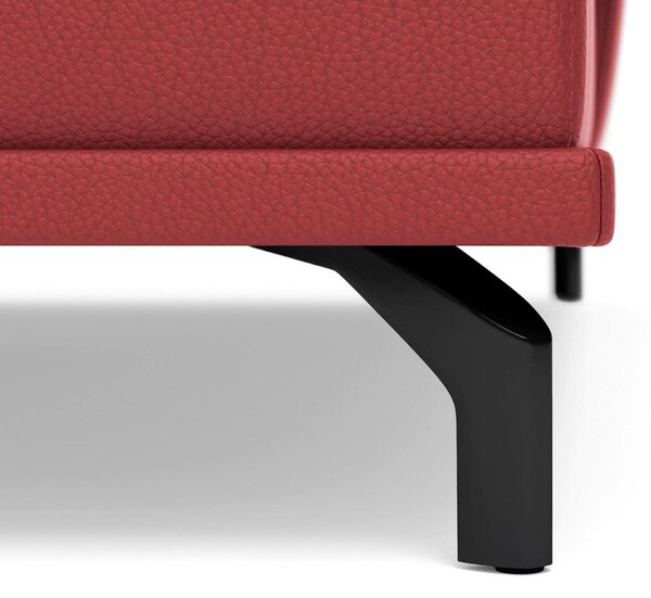 ROHOVÁ SEDAČKA, koža, červená Sit & More - Sedačky, Online Only