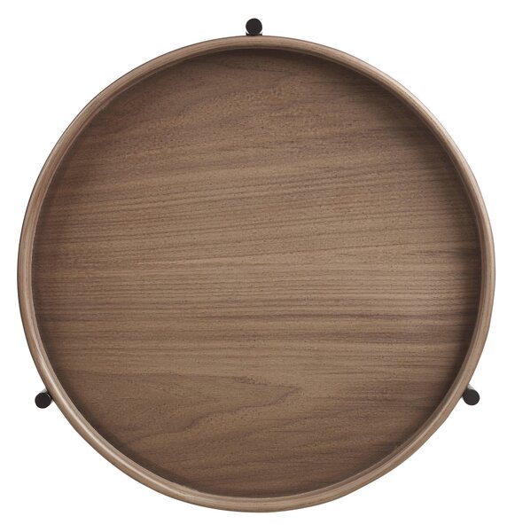 PRÍRUČNÝ STOLÍK, farba vlašského orecha, kompozitné drevo, 44/49 cm Livetastic - Online Only obývacie izby, Online Only
