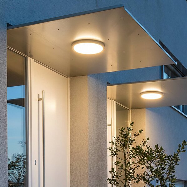 CMD LED nástenné svetlo 9160, bez senzora, Ø 26 cm, IP54, Čierna, Kúpeľňa, Hliník, Moderný, Nástenné svietidlo