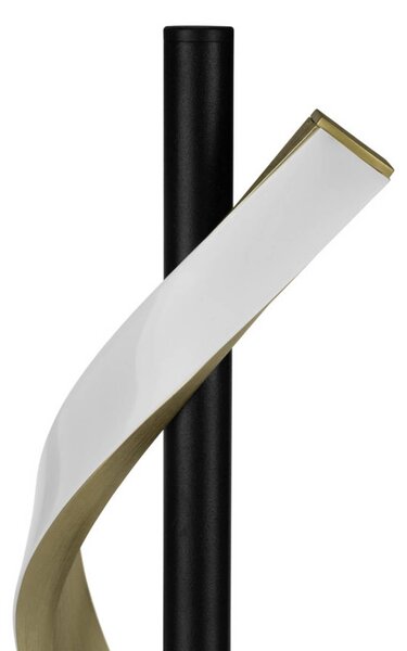 EGLO Stolová LED lampa CONAPRATO, čierna/mosadz, 47 cm,, Čierna, Obývacia izba / jedáleň, kov